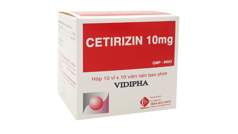 Thuốc Cetirizin được dùng trong điều trị mề đay do dị ứng, viêm mũi dị ứng,... Thuốc gây ra tình trạng buồn ngủ trong quá trình dùng.