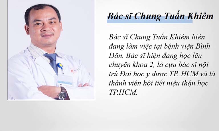 Bác sĩ Chung Tuấn Khiêm cũng là bác sĩ nam khoa giỏi tại Sài Gòn 