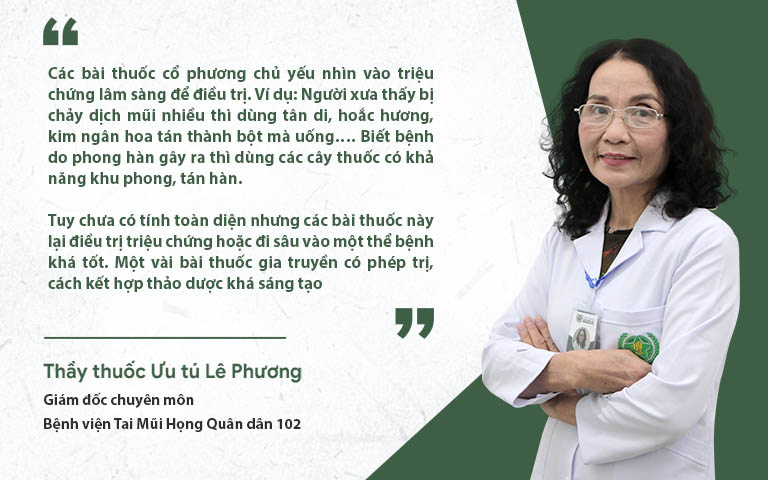 Bác sĩ Lê Phương nói về giá trị của các phương thuốc cổ 