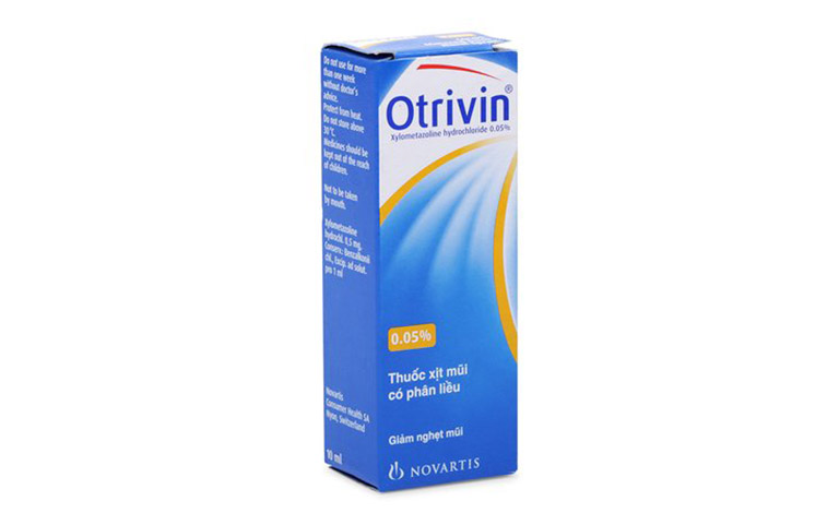 Thuốc xịt mũi Otrivin có tác dụng giảm nghẹt mũi và hỗ trợ đào thải dịch tiết hô hấp