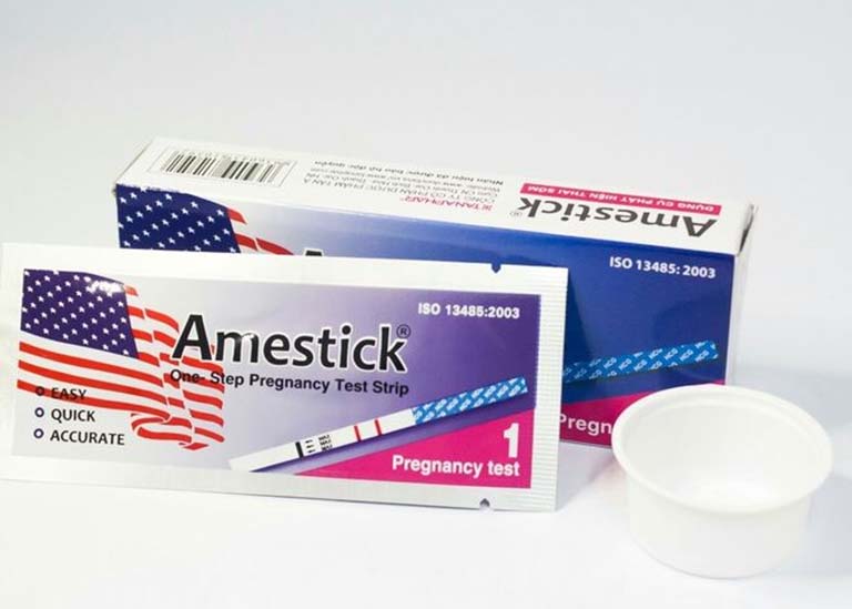 Que thử thai Amestick giúp phát hiện có thai nhanh chóng chỉ sau 7 – 10 ngà giao hợp