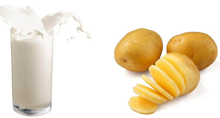 Trị nám da từ mặt nạ khoai tây và sữa tươi