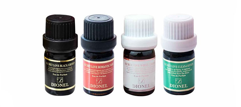 Dionel Secret Love Sản phẩm gồm có 4 loại với mùi hương và thành phần khác nhau