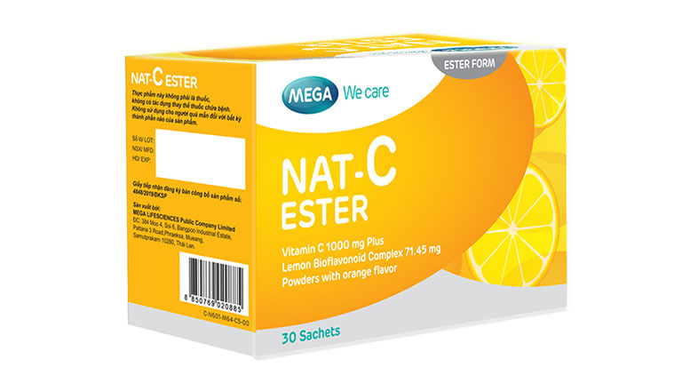 Thực phẩm bảo vệ sức khỏe NAT-C Ester thích hợp với trẻ từ 9 tuổi trở lên và người trưởng thành