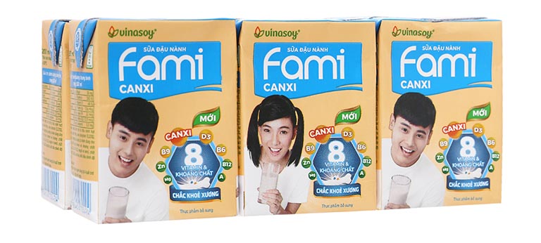 Fami Canxi luôn nằm trong top các loại sữa tăng chiều cao cho tuổi dậy thì được ưa chuộng
