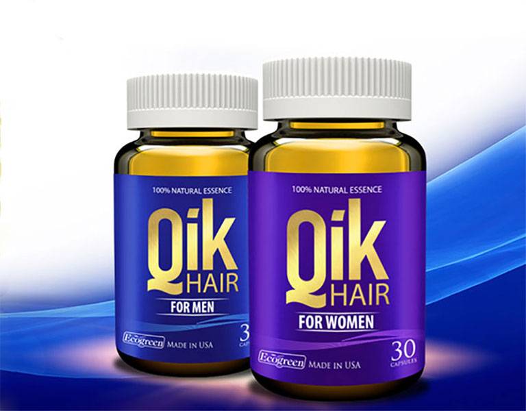 huốc mọc tóc Qik Hair của Mỹ có sản phẩm dành riêng cho nam giới và nữ giới