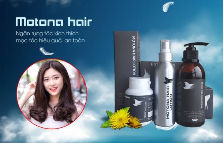 Xịt mọc tóc Motona nằm trong bộ sản phẩm bảo vệ sức khỏe Motona Hair