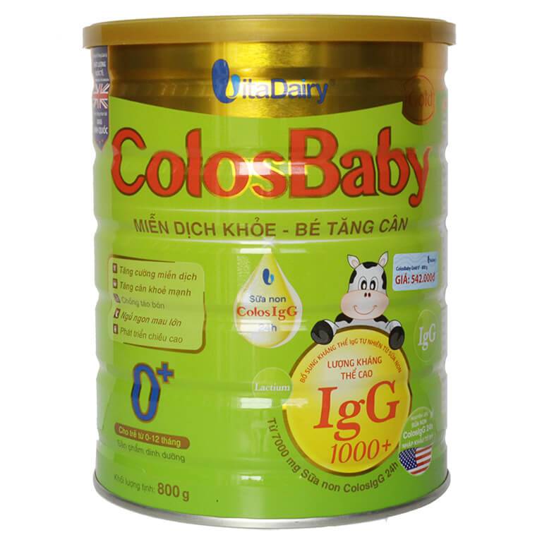 Colosbaby là một trong số ít những dòng sữa bổ sung sữa non chất lượng cao nhập khẩu từ Mỹ vào sản phẩm