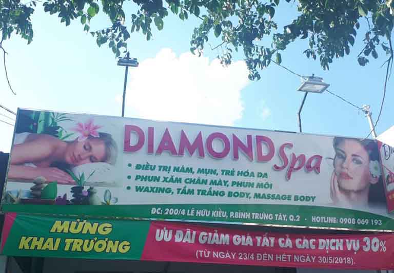 Diamond Cosmetic Spa là spa được nhiều chị em tin tưởng 