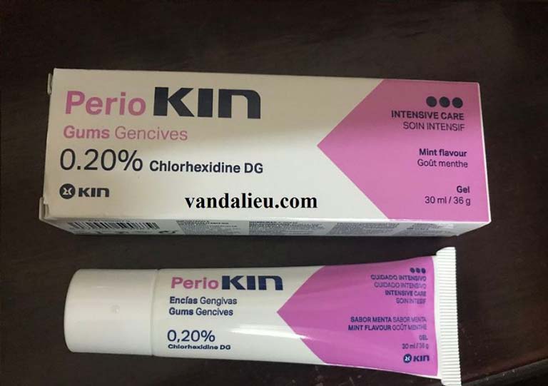 Periokin là thuốc dạng bôi dùng để điều trị các bệnh nhiễm khuẩn răng miệng