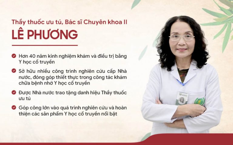 Bác sĩ Lê Thị Phương là chủ nhiệm nghiên cứu và hoàn thiện Bộ sản phẩm Nhất Nam Hoàn Nguyên Bì