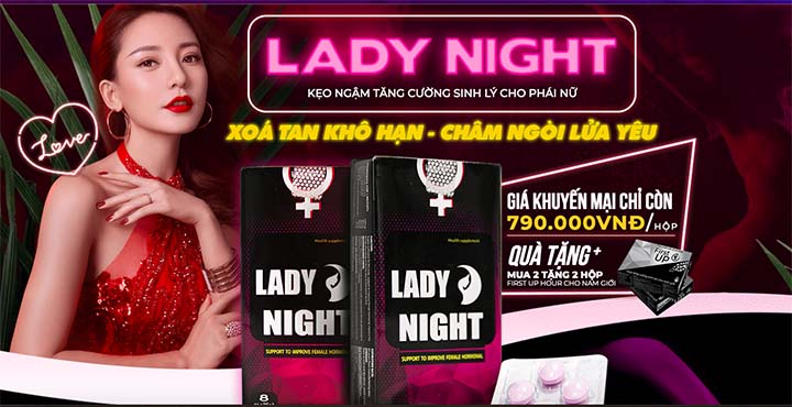 Lady night kẹo ngậm tăng cường sinh lý nữ 