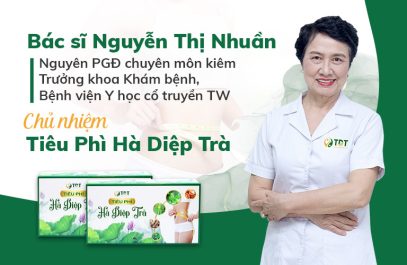 Thầy thuốc Ưu tú, Bác sĩ Nguyễn Thị Nhuần, chủ nhiệm liệu trình Tiêu Phì Hà Diệp trà 